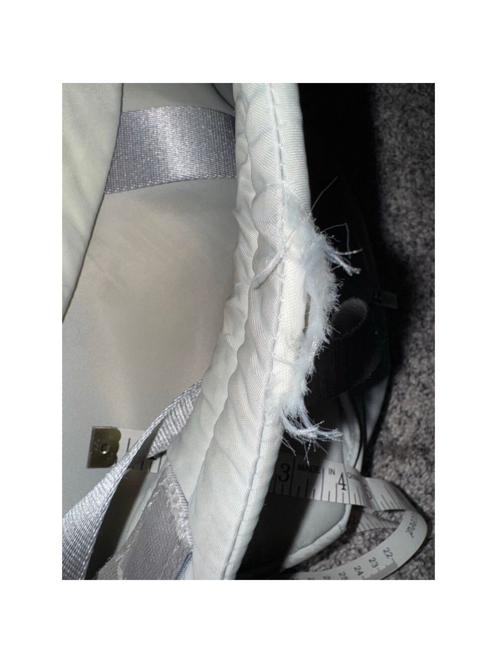 Lululemon Backpack Gray | Lightweight Nylon Gym Bag READ DAMAGE - Picture 7 of 16
